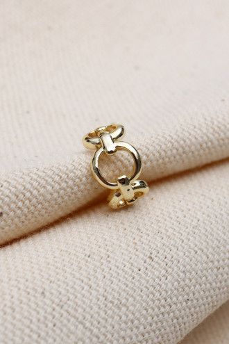 Yuvarlak Zincirli Gold Renk Ear Cuff Kıkırdak Küpe Yuvarlak Zincirli Gold Renk Ear Cuff Kıkırdak Küpe