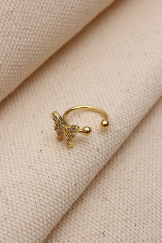 Kelebek Ear Cuf Gold Renk Kıkırdak Küpe(Vip) Kelebek Ear Cuf Gold Renk Kıkırdak Küpe(Vip)