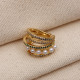 5 Şeritli İnci Detay Gold Renk Ear Cuff Kıkırdak Küpe (Vip) 5 Şeritli İnci Detay Gold Renk Ear Cuff Kıkırdak Küpe (Vip)