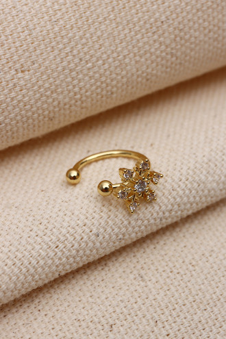 Kar Tanesi Ear Cuf Gold Renk Kıkırdak Küpe(Vip) Kar Tanesi Ear Cuf Gold Renk Kıkırdak Küpe(Vip)