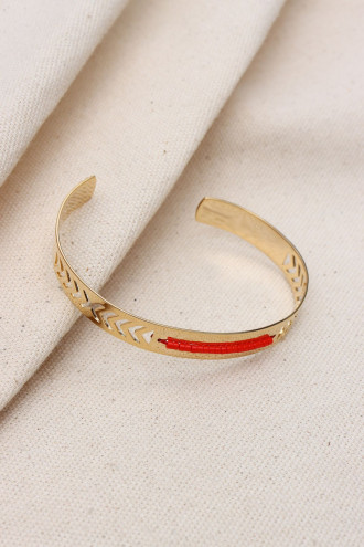 TEK SIRA KUM BONCUKLU KARARMAZ ÇELİK BİLEKLİK