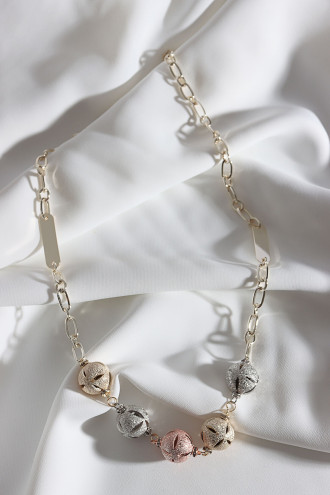 Parlak 5 Toplu Renkli Kolye