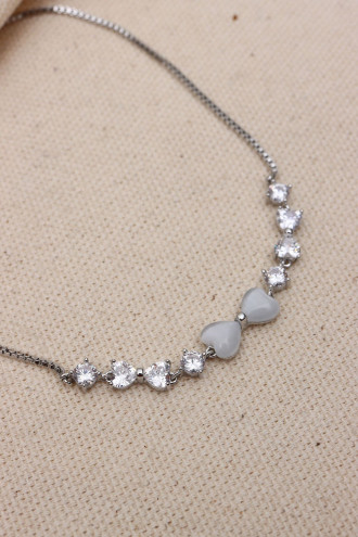 Fiyonk Model Gümüş Renk Vip Asansör Bileklik