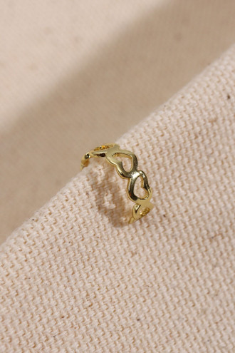 Gold Renk Küçük Boy Kalp Figür Kıkırdak Küpe