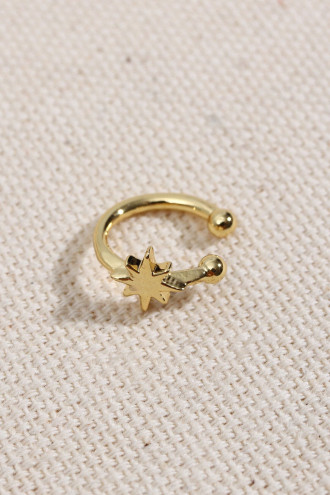 Küçük Boy Kutup Yıldızı Figürlü Gold Renk Kıkırdak Küpe Küçük Boy Kutup Yıldızı Figürlü Gold Renk Kıkırdak Küpe