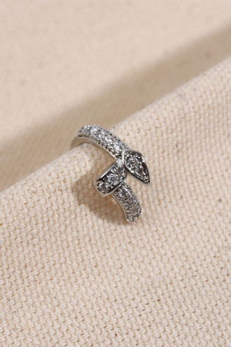 Çivi Model Gold Renk Taşlı Kıkırdak Küpe