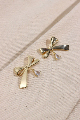 Gold Renk Fiyonk  Model Küpe