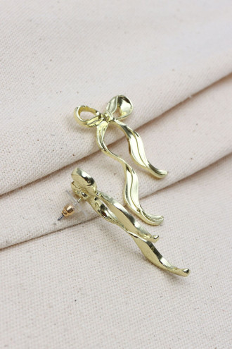 Gold Renk Fiyonk  Model Küpe