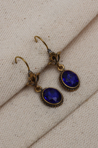 Kristal Taş Model Sallantılı Otantik Küpe