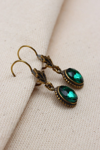 Kristal Taş Model Sallantılı Otantik Küpe