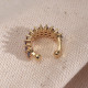 İki Sıralı Lila Taşlı Tek Sıkıştırmalı Gold Kıkırdak Küpe İki Sıralı Lila Taşlı Tek Sıkıştırmalı Gold Kıkırdak Küpe