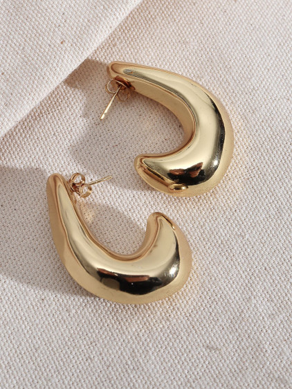 316L Çelik Gold Renk Vintage Küpe 316L Çelik Gold Renk Vintage Küpe