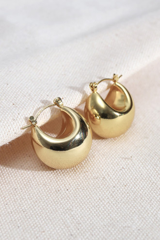 316L Çelik Gold Renk Vintage Küpe