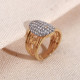 Zircon Taşlı Gold Renk Yüzük Zircon Taşlı Gold Renk Yüzük