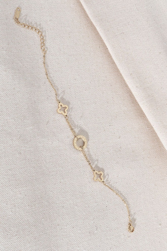 Gold Renk 316L Çelik Van Cleef Bileklik Gold Renk 316L Çelik Van Cleef Bileklik