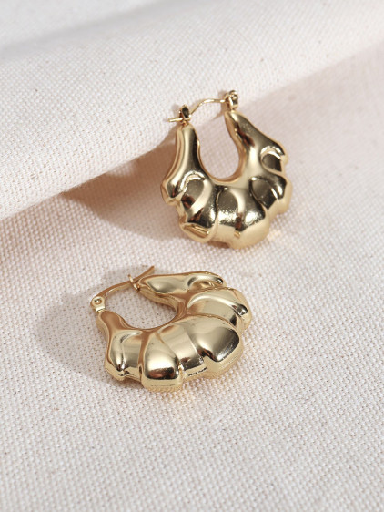 316L Çelik Gold Renk Vintage Küpe 316L Çelik Gold Renk Vintage Küpe