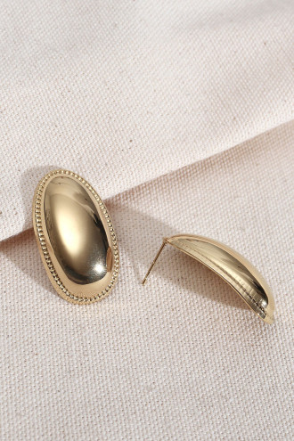 316L Çelik Gold Renk Vintage Küpe