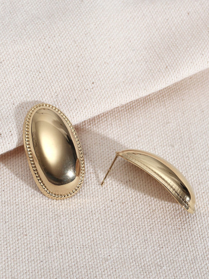 316L Çelik Gold Renk Vintage Küpe
