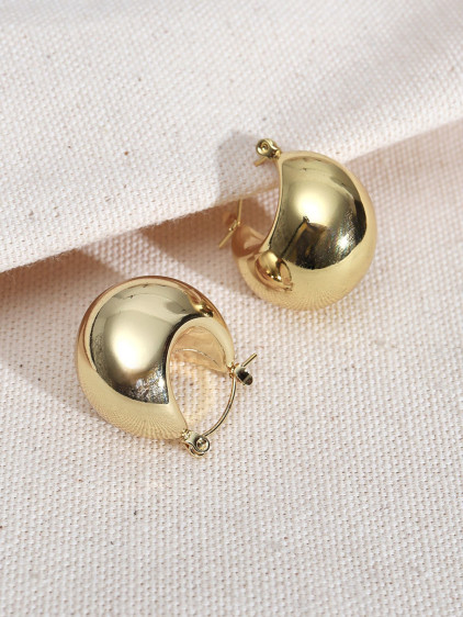 316L Çelik Gold Renk Vintage Küpe 316L Çelik Gold Renk Vintage Küpe