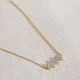 Zircon Taşlı Gold Renk Kolye Zircon Taşlı Gold Renk Kolye