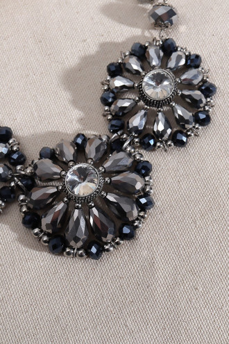 Antrasit Renk Büyük Abiye Kolye Antrasit Renk Büyük Abiye Kolye