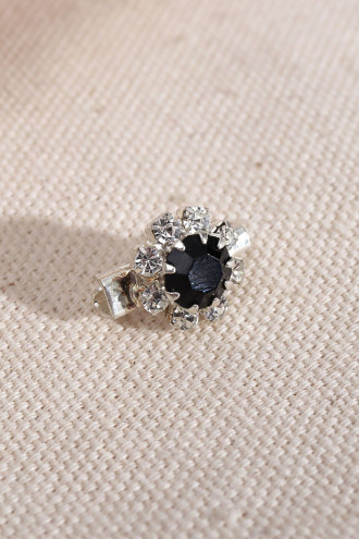 Siyah Taşlı Küçük Boy Broş