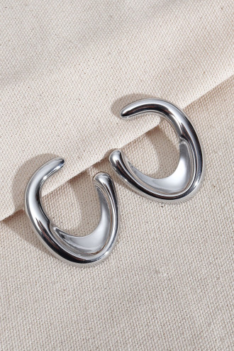 316L Çelik Gümüş Renk Vintage Küpe 316L Çelik Gümüş Renk Vintage Küpe