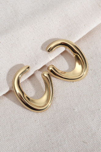 316L Çelik Gold Renk Vintage Küpe