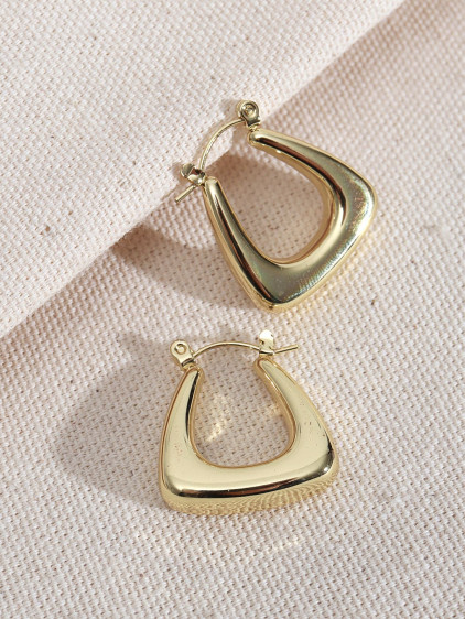 316L Çelik Gold Renk Vintage Küpe 316L Çelik Gold Renk Vintage Küpe