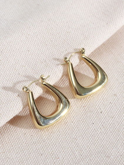 316L Çelik Gold Renk Vintage Küpe 316L Çelik Gold Renk Vintage Küpe
