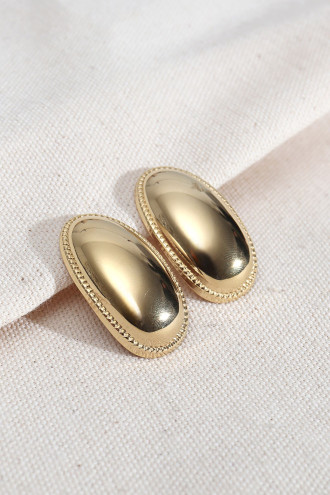 316L Çelik Gold Renk Vintage Küpe