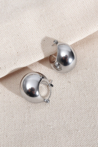 316L Çelik Gümüş Renk Vintage Küpe