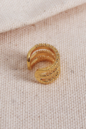 3 Şeritli Gold Renk Kıkırdak Küpe 3 Şeritli Gold Renk Kıkırdak Küpe