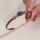 Lapis Taşlı Oval Otantik Bakır Bilezik Lapis Taşlı Oval Otantik Bakır Bilezik