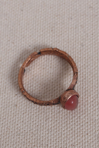 Pembe Kedi Gözü Taşlı Saf Bakır Ayarlanabilir Yüzük(Doğal Taş) Pembe Kedi Gözü Taşlı Saf Bakır Ayarlanabilir Yüzük(Doğal Taş)