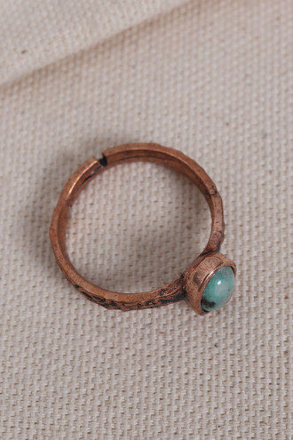 Aventurin Taşlı Saf Bakır Ayarlanabilir Yüzük(Doğal Taş) Aventurin Taşlı Saf Bakır Ayarlanabilir Yüzük(Doğal Taş)