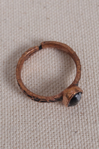 Obsidyen Taşlı Saf Bakır Ayarlanabilir Yüzük(Doğal Taş) Obsidyen Taşlı Saf Bakır Ayarlanabilir Yüzük(Doğal Taş)