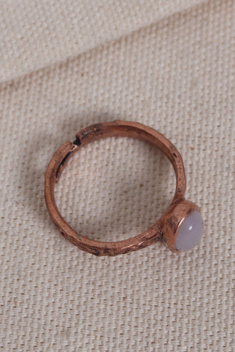 Kaplan Gözü Taşlı Saf Bakır Ayarlanabilir Yüzük( Doğal Taş) Kaplan Gözü Taşlı Saf Bakır Ayarlanabilir Yüzük( Doğal Taş)