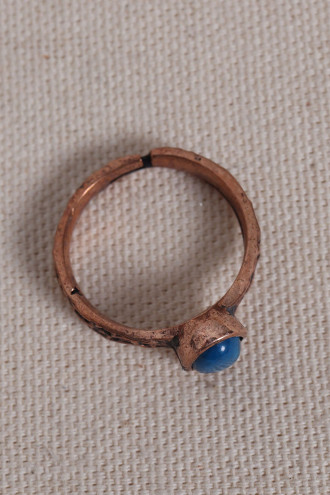 Lapis Taşlı Saf Bakır Ayarlanabilir Yüzük( Doğal Taş) Lapis Taşlı Saf Bakır Ayarlanabilir Yüzük( Doğal Taş)