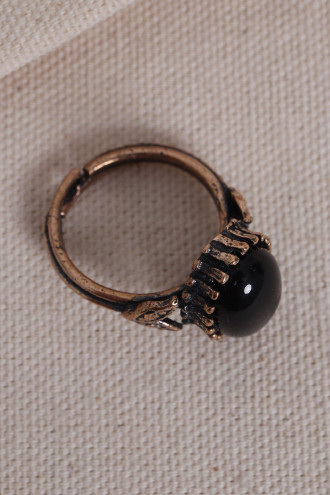 Onix Taşlı Saf Bakır Ayarlanabilir Oval Otantik Yüzük Onix Taşlı Saf Bakır Ayarlanabilir Oval Otantik Yüzük