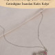 Anne Tınısı - Silver Renk Pembe Taşlı Çan Kolye