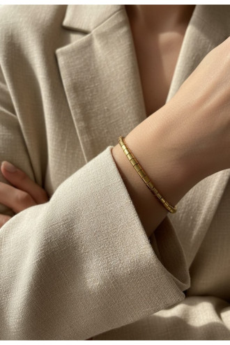 Boru Model Gold Renk Çelik Kelepçe Bileklik Boru Model Gold Renk Çelik Kelepçe Bileklik