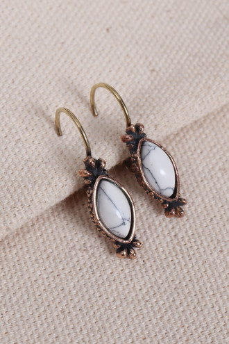 Havlit Taşlı Otantik Küpe