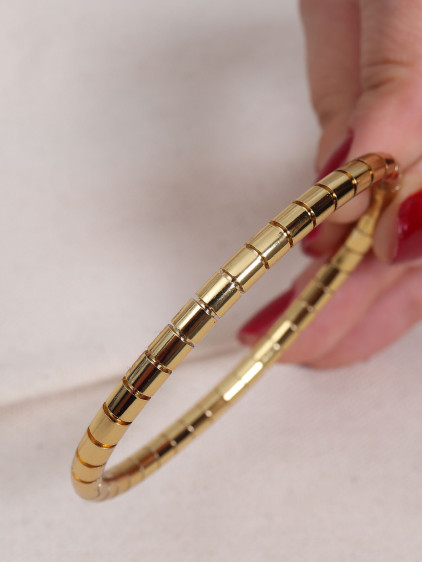 Boru Model Gold Renk Çelik Kelepçe Bileklik Boru Model Gold Renk Çelik Kelepçe Bileklik