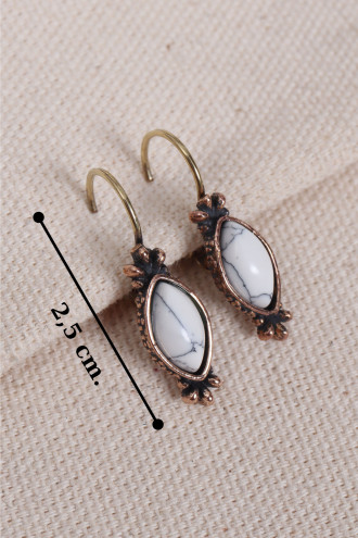 Havlit Taşlı Otantik Küpe