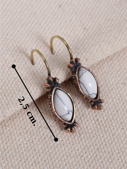 Havlit Taşlı Otantik Küpe Havlit Taşlı Otantik Küpe