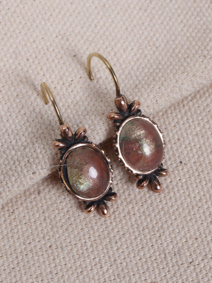 Ay Taşı Otantik Küpe Ay Taşı Otantik Küpe