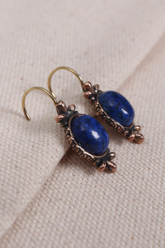 Lapis Taşlı Otantik Küpe