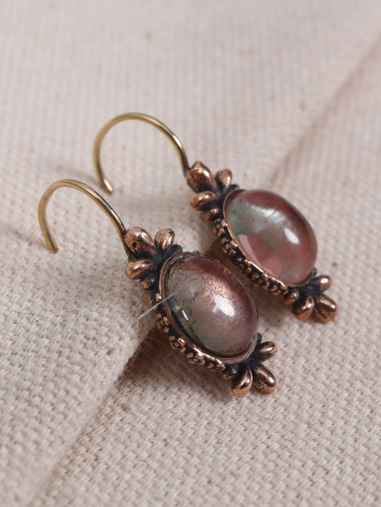 Ay Taşı Otantik Küpe Ay Taşı Otantik Küpe