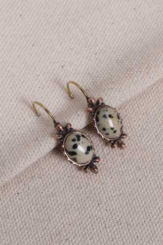 Jasper Taşlı Otantik Küpe